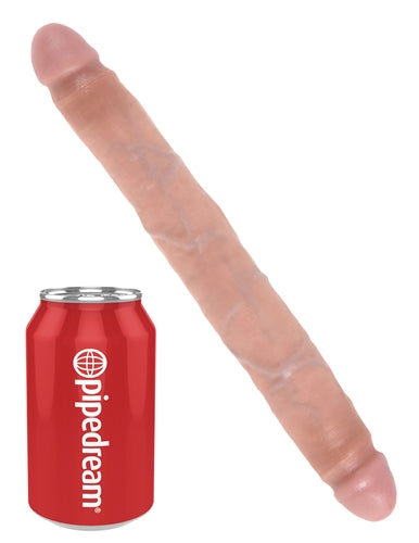 King Cock 12 Inch Slim Double Dildo - Flesh by Pipedream