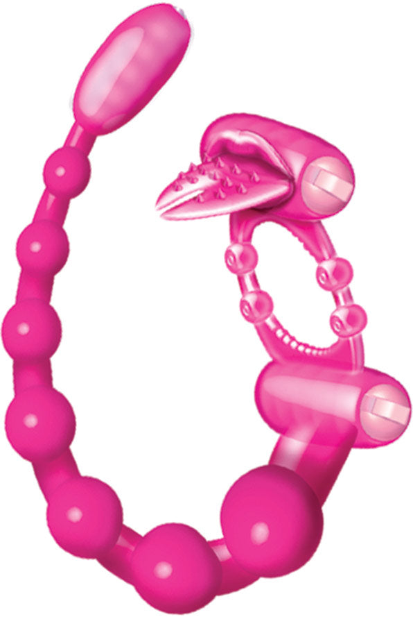 Super Xtreme Vibe Scorpion With Dual Stinger Anal Vibe - Magenta by Hott Products