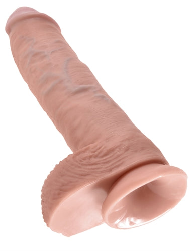 King Cock 10-Inch Cock With Balls - Flesh by Pipedream