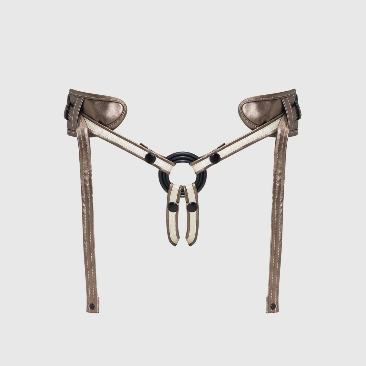 Strap-On-Me Desirous Leatherette Harness — Adjustable, Padded Back - SM7265