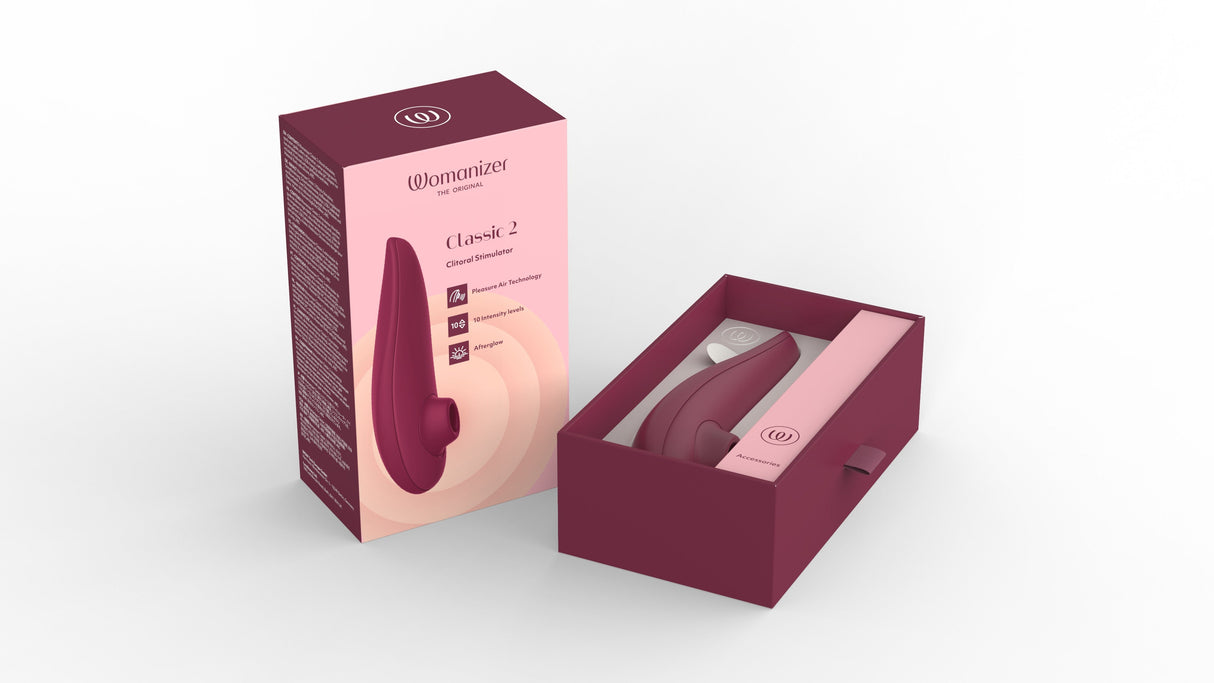 Womanizer Classic 2 Clitoral Stimulator — Bordeaux - WZ5587