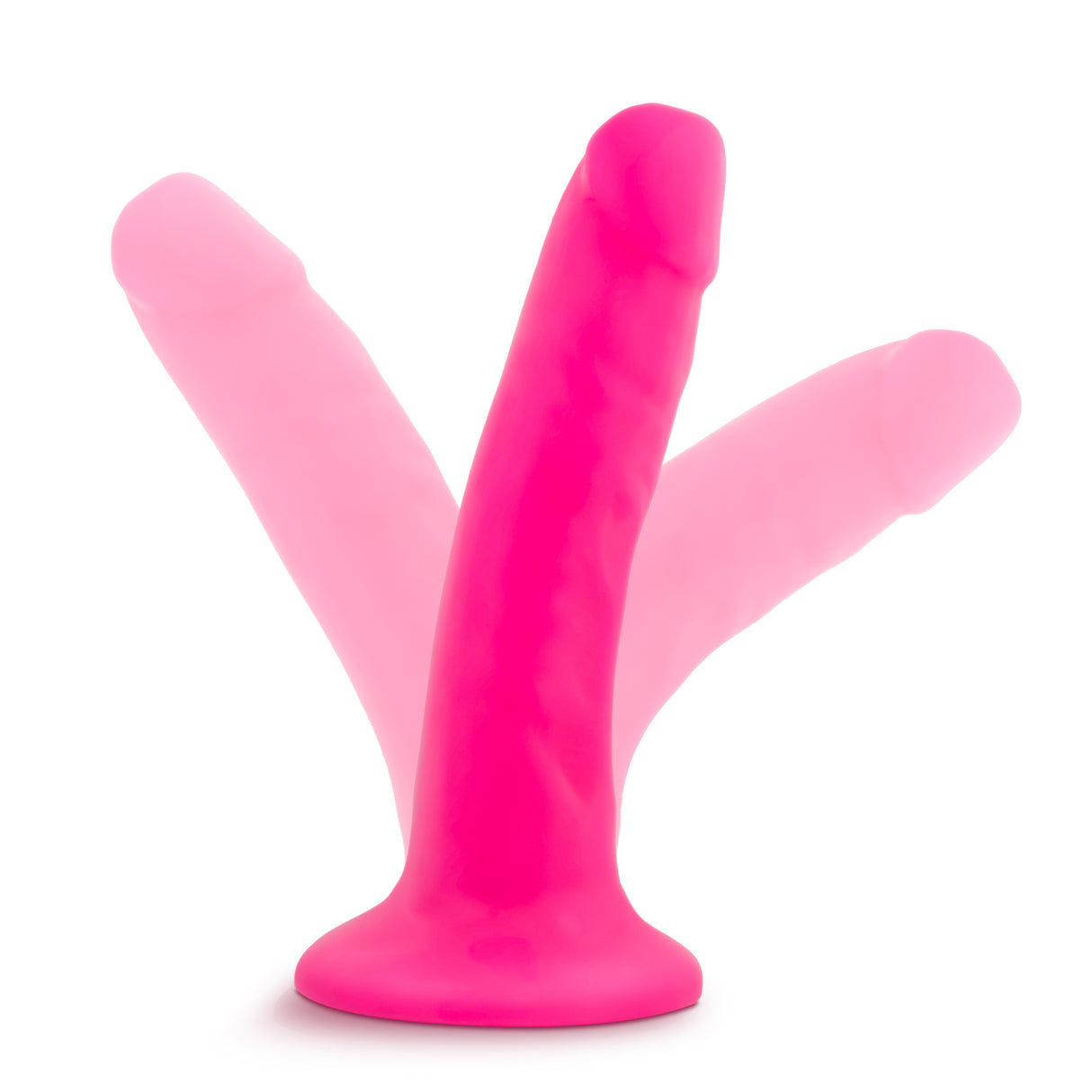 Blush Neo 5.5 Inch Dual Density Cock — Neon Pink - BL-59500
