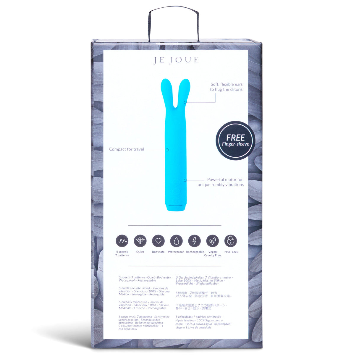 Je Joue Rabbit Bullet Vibrator Teal, 5-inch - JE415TL