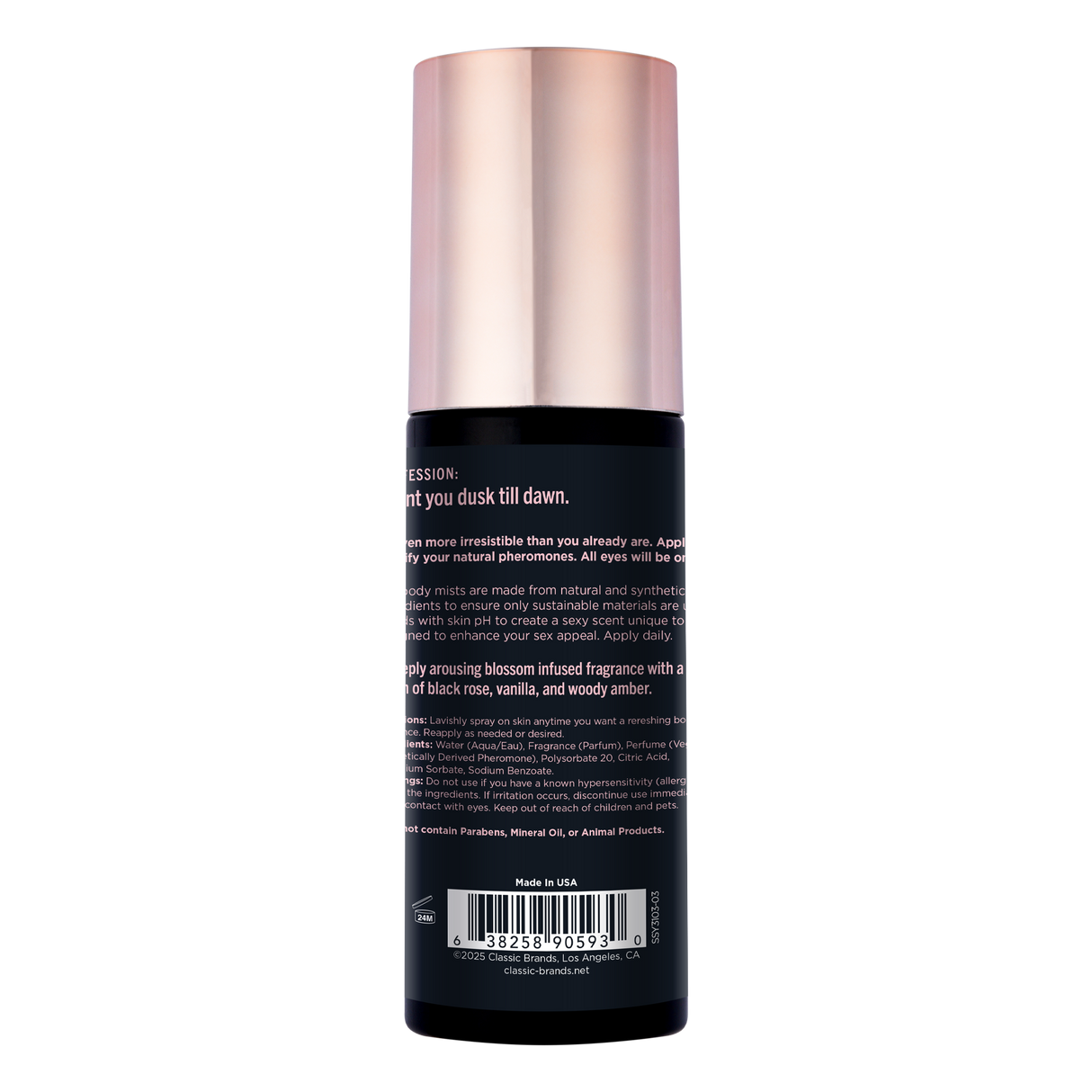 Simply Sexy All Night Long Pheromone Body Mist — 3.35 fl oz - SSY3103-03