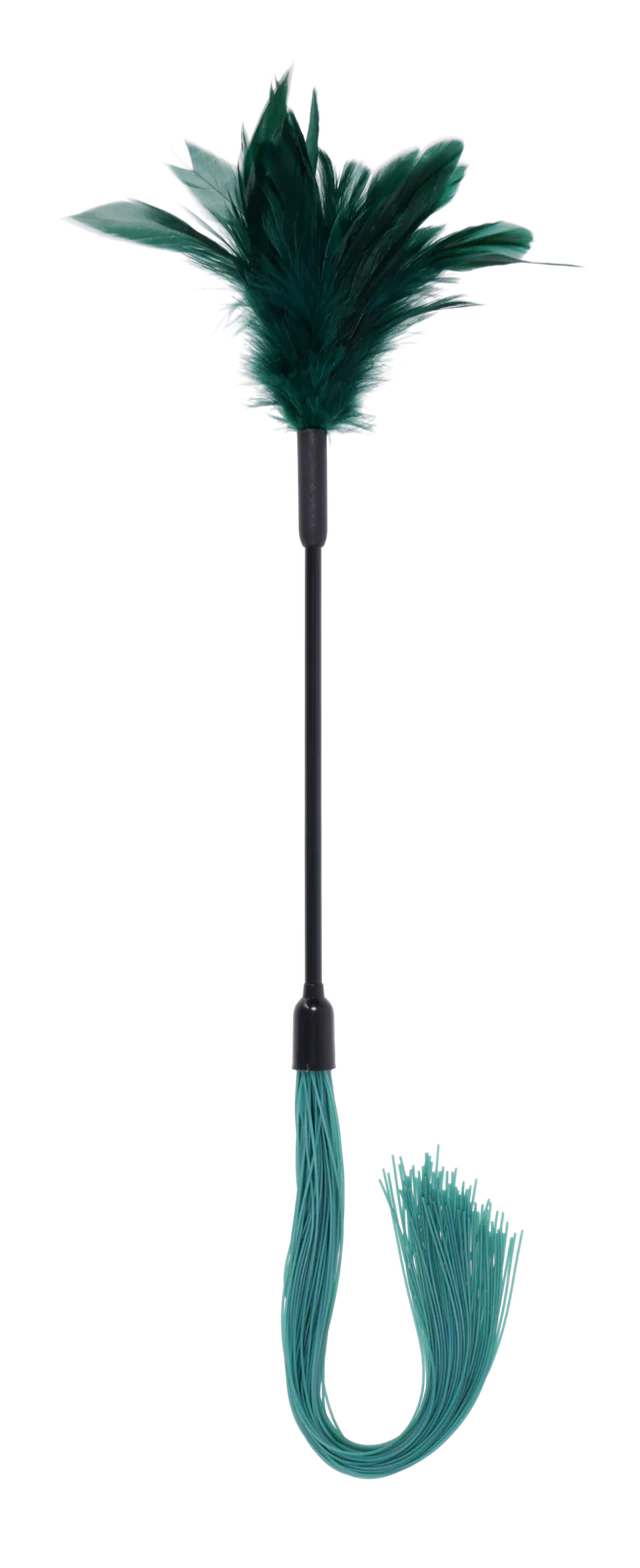 Sportsheets Indica Feather Tickler — Green Dual-Ended Teaser - SS10221