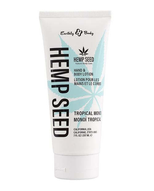 Earthly Body Hand & Body Lotion - 7 oz Tube Tropical Monoi by Earthly Body
