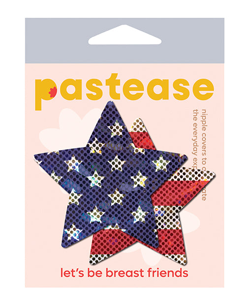 Pastease Glitter Patriotic Star - Red/Blue O/S by Pastease