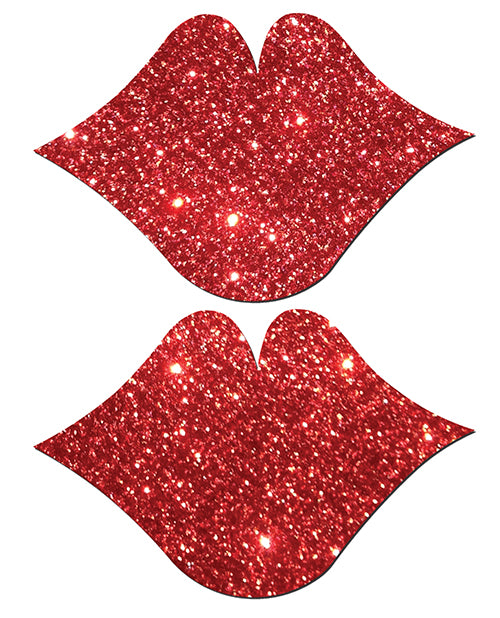 Pastease Glitter Lips - Red O/S by Pastease
