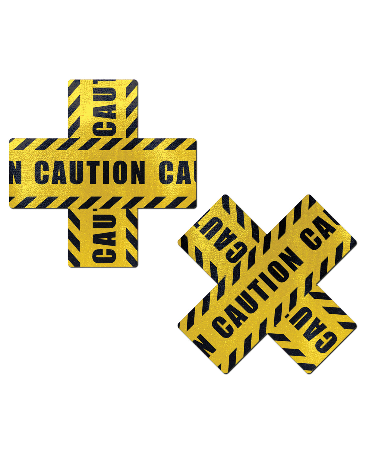 Pastease Caution Cross - Black/Yellow O/S by Pastease