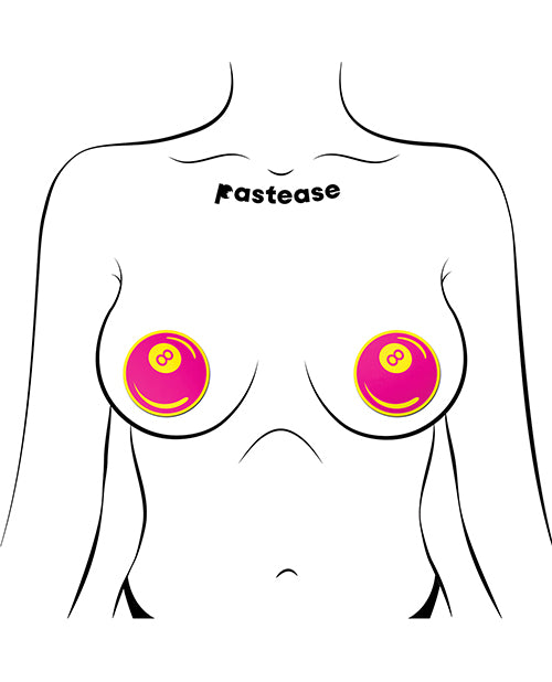 Pastease 8-Ball - Neon Pink/Yellow O/S by Pastease