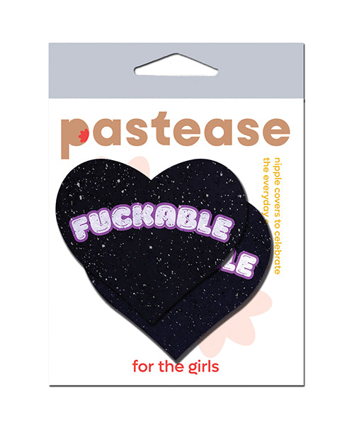 Pastease F*CKABLE Heart - Black/Pink O/S by Pastease