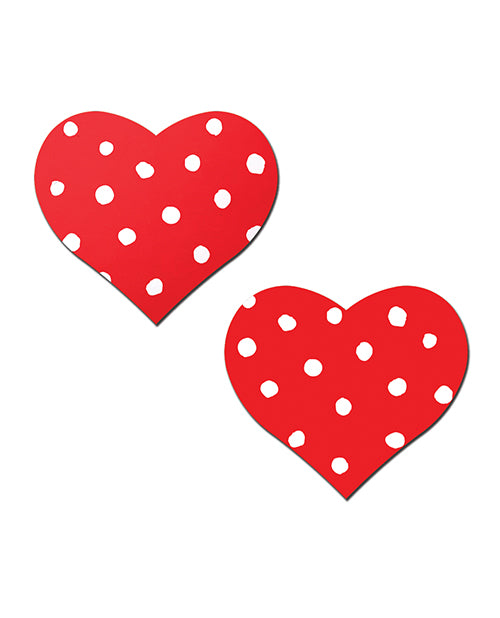 Pastease Heart w/Polka Dot - Red/White O/S by Pastease