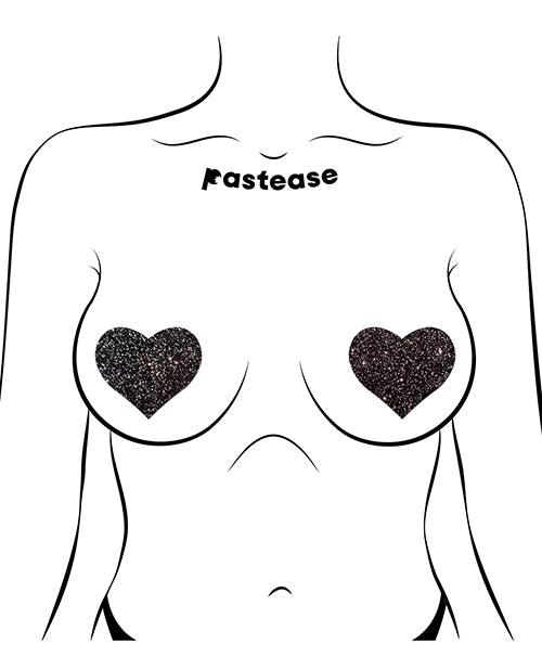 Pastease All Sparkle Heart - Black O/S by Pastease