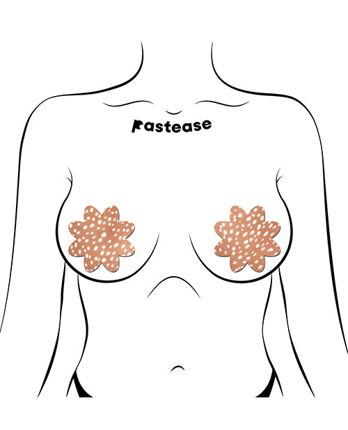 Pastease Woodland Fawn Petal Pasties — Light Brown, 3" x 3" One Size