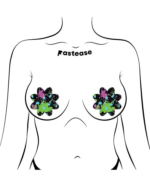 Pastease Vibrant Neon Paint Splatter Petal - Multi-Color O/S by Pastease