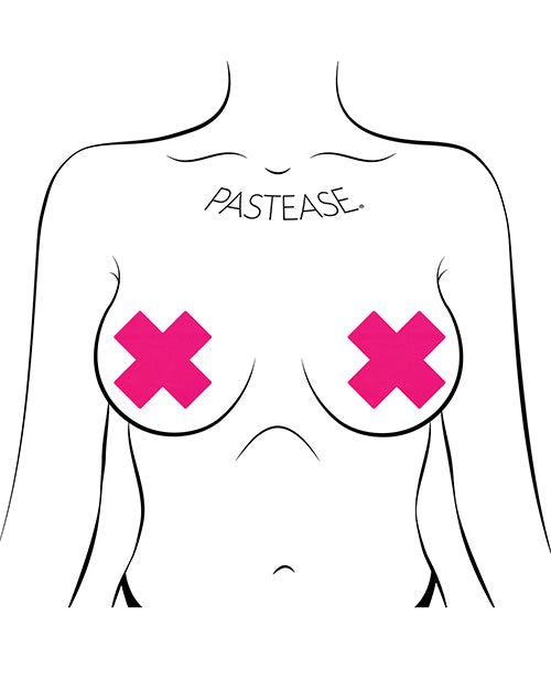 Pastease Basic Plus X Black Light Reactive - Neon Pink O/S by Pastease