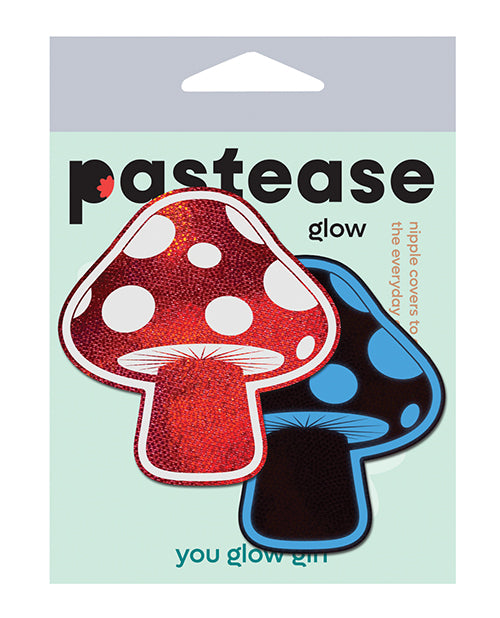 Pastease Premium Shiny Glow in the Dark Shroom - Red/White O/S by Pastease