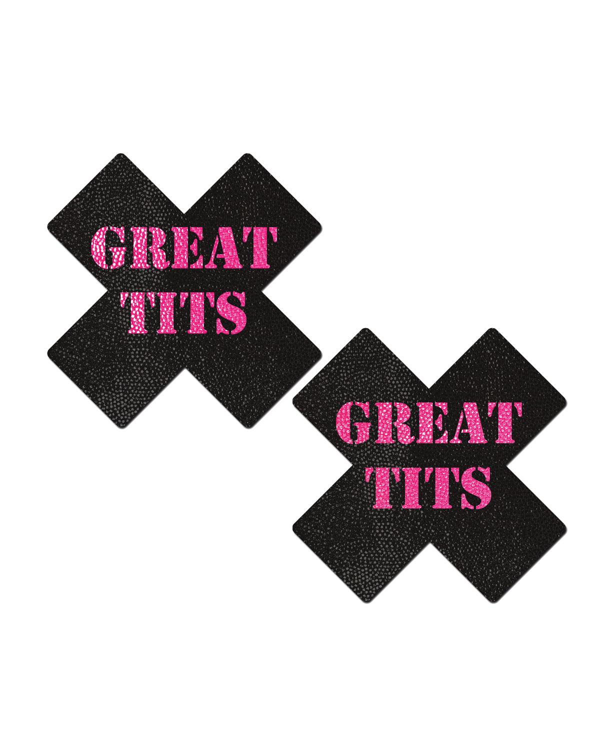 Pastease Great Tits Cross - Black/Pink O/S by Pastease