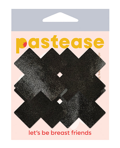 Pastease Premium Petites Liquid Cross - Black O/S Pack of 2 Pair by Pastease
