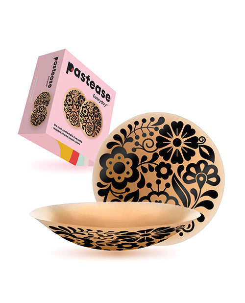 Pastease HALOS Silicone Floral Nipple Covers w/Travel Box - Bloom A-C Cup 10 or More Uses by Pastease