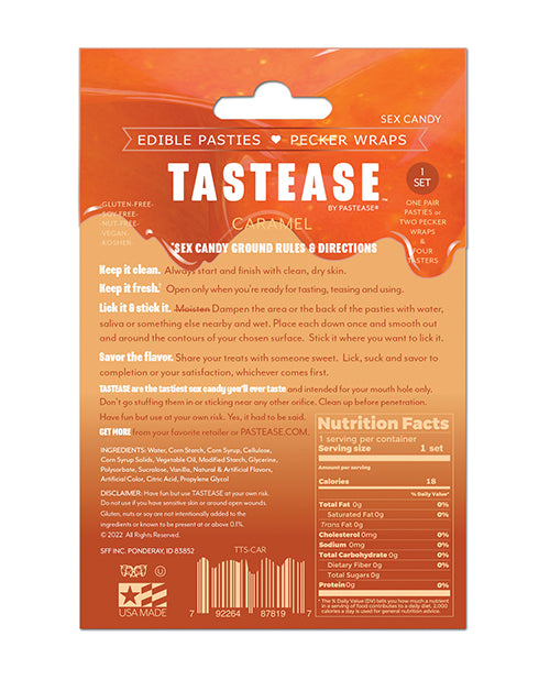 Pastease Tastease Edible Pasties & Pecker Wraps - Caramel O/S by Pastease