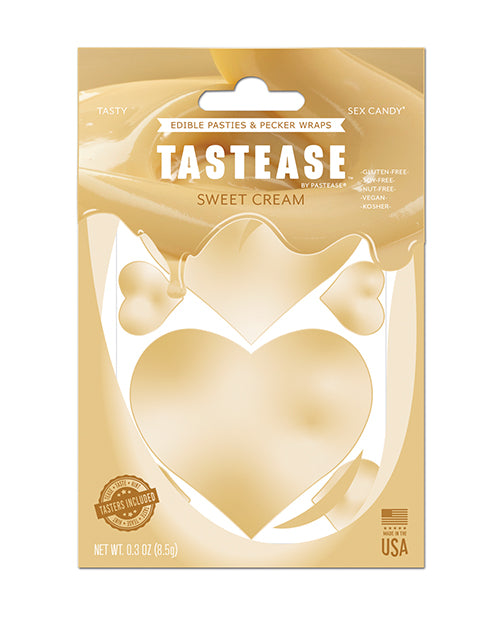Pastease Tastease TEdible Pasties & Pecker Wraps - Sweet Cream O/S by Pastease
