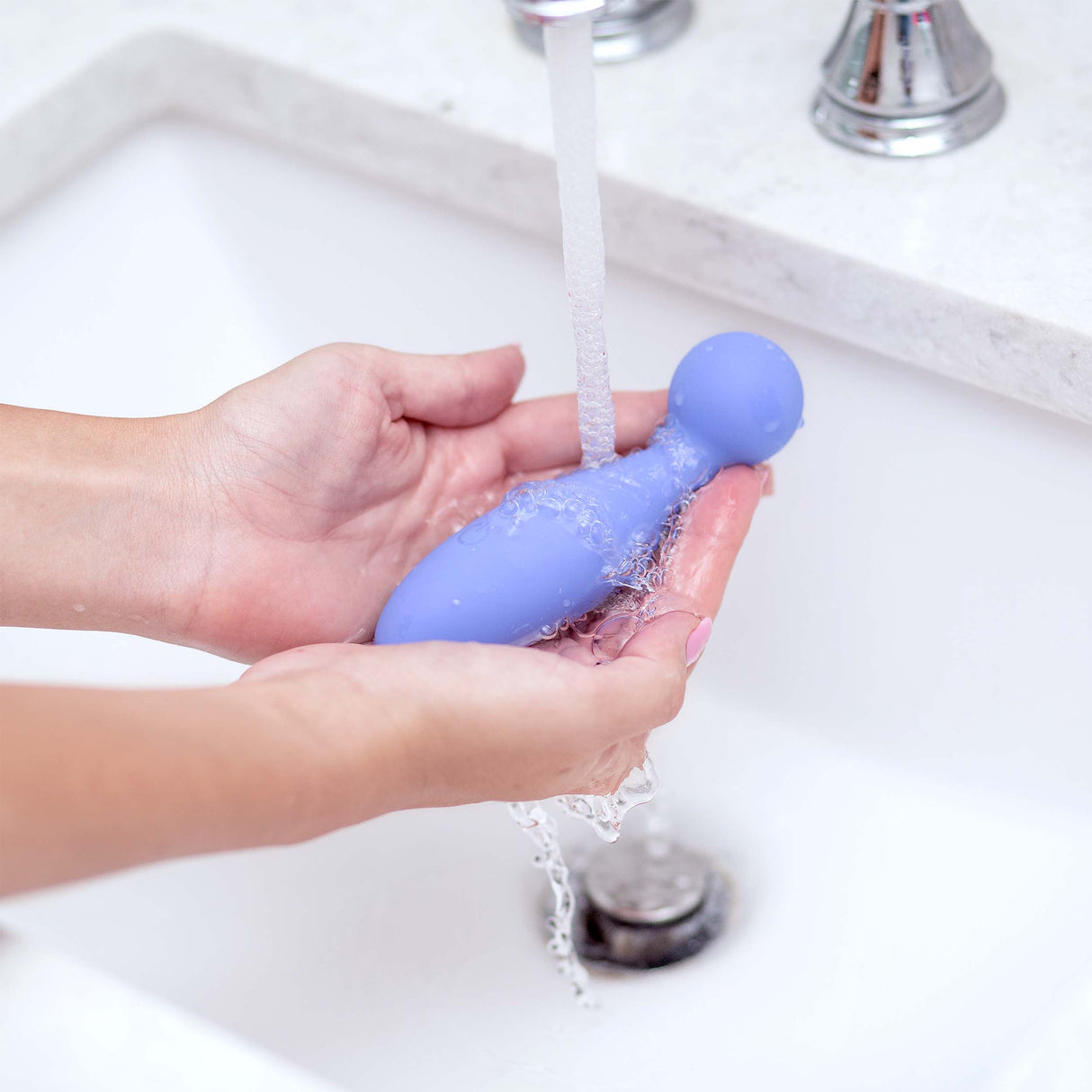 plusOne Personal Massager — Curved Rechargeable Silicone Vibrator, 5.2 in - PO6703