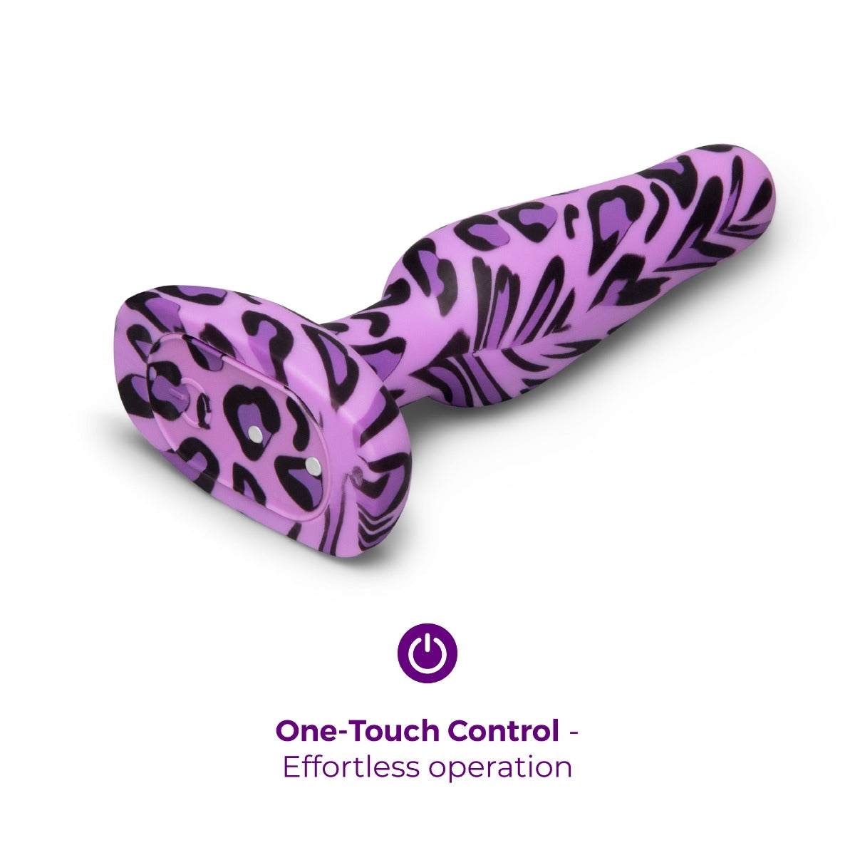 b-Vibe Leopard Novice Anal Plug, USB Rechargeable - BV7896