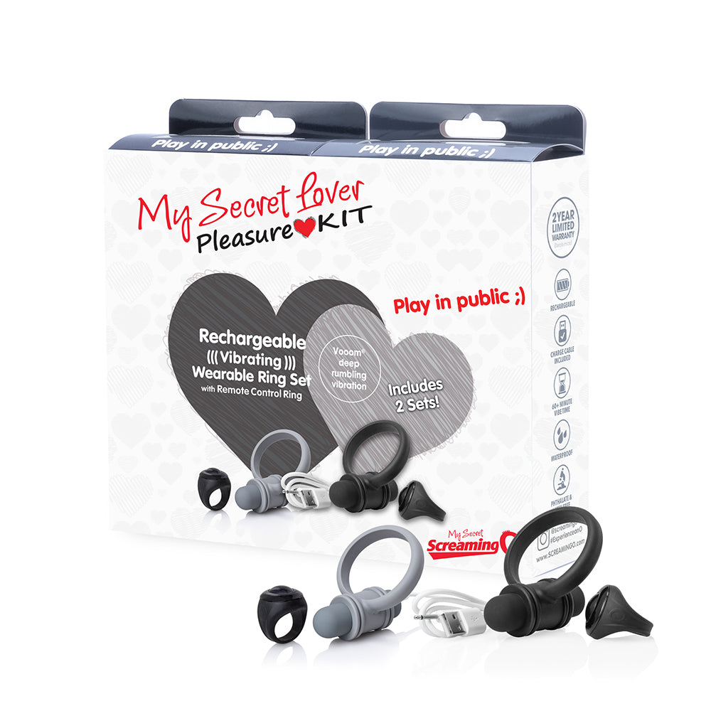 Screaming O My Secret Lover Kit — 2 Rechargeable Rings - SO-S2020RR