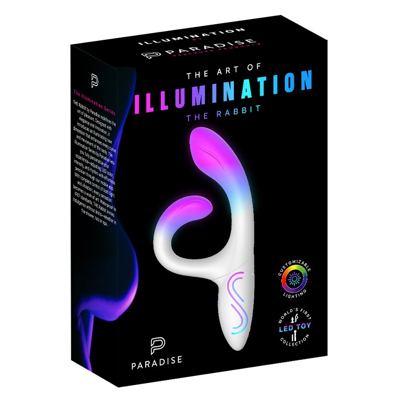 Illumination by Paradise Rabbit Vibrator with RGB Lighting - PR5458