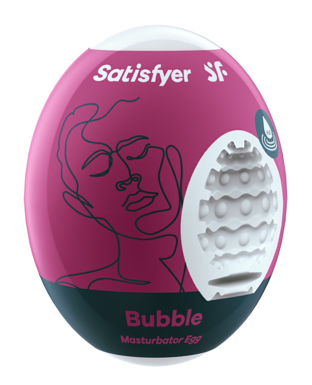 Satisfyer Masturbator Egg — Bubble Violet (Single-Use) - SAT-4010014