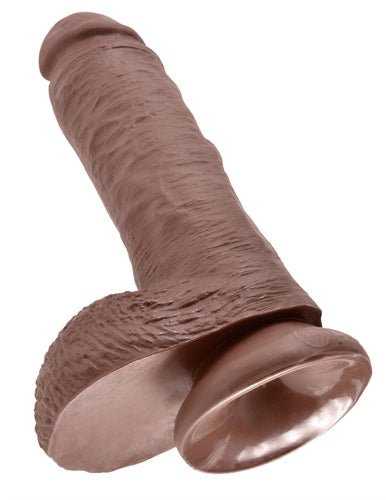 King Cock 8-Inch Cock With Balls - Brown by Pipedream