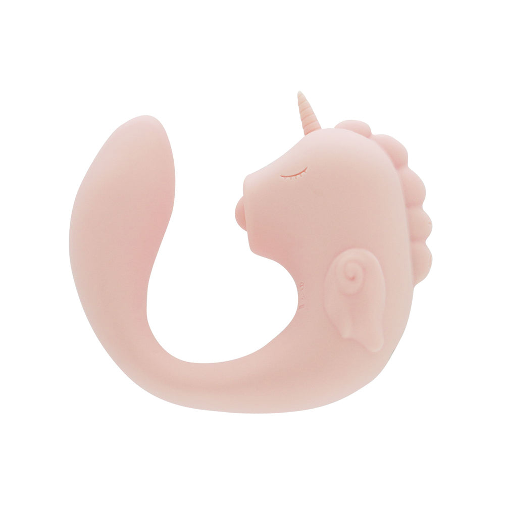 Creative Conceptions Unihorn C Horse Vibe — Coral, Dual Motor Silicone - CC-UNICCT