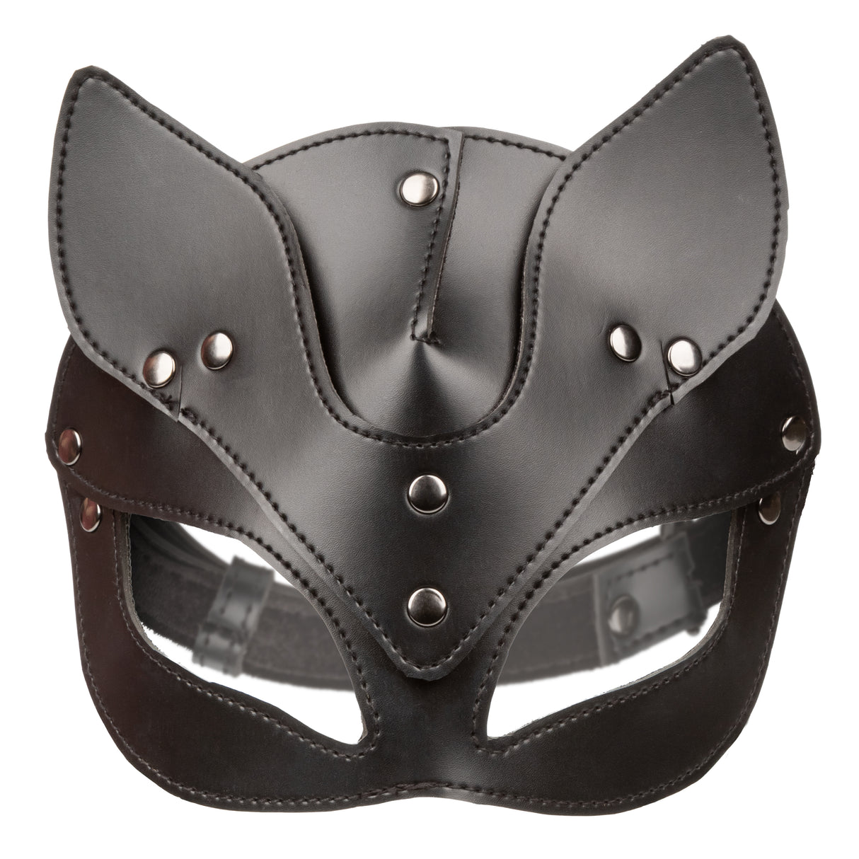 CalExotics Euphoria Cat Mask – Black Vegan Leather & Velvet - SE3100253