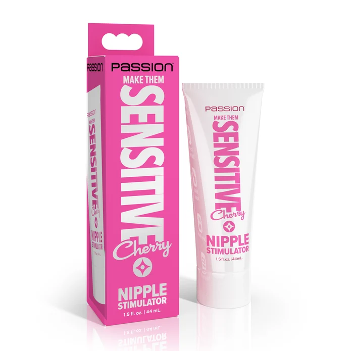 XR Brands Make Them Sensitive Nipple Stimulator - Cherry - AH922