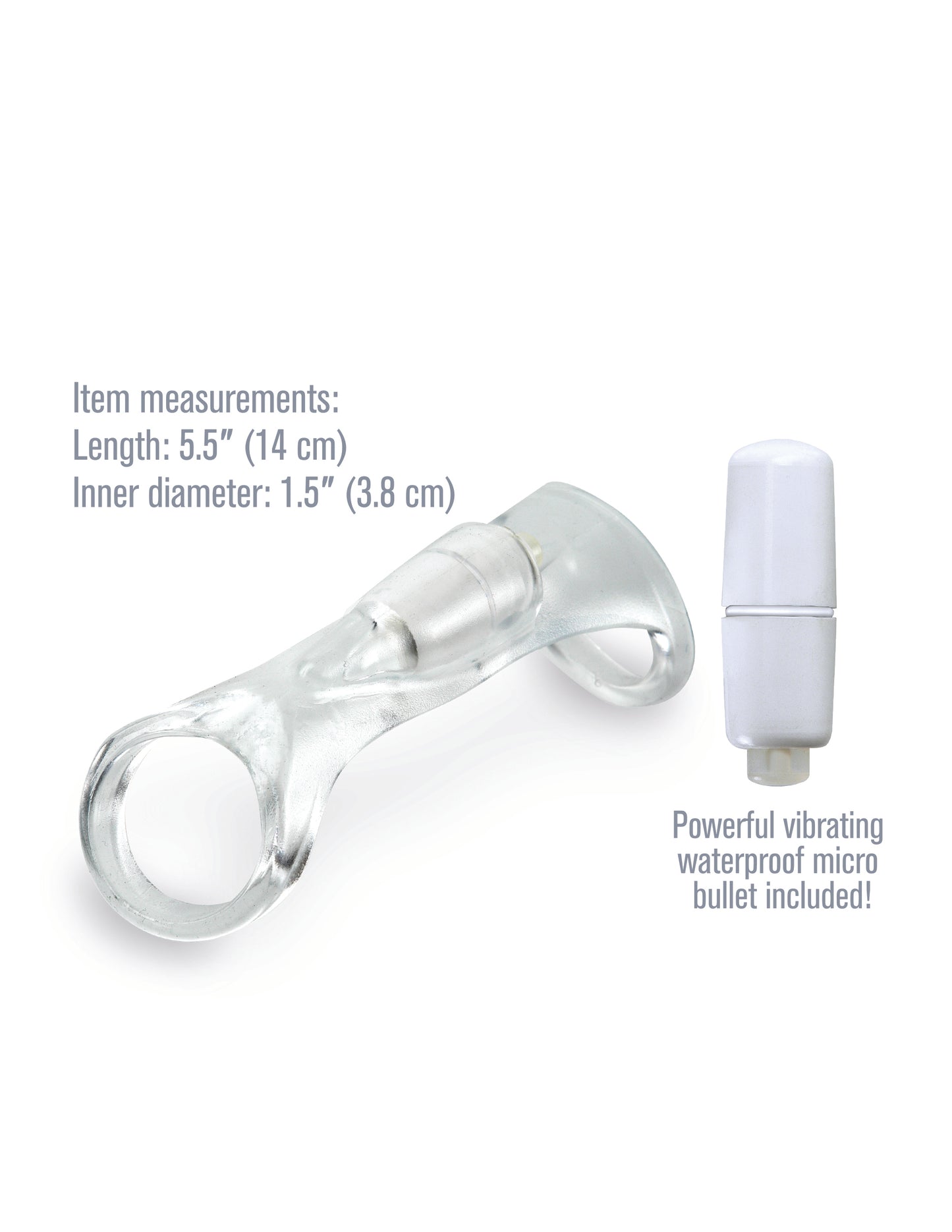 Fantasy X-Tensions Vibrating Cock Sling - Clear by Pipedream