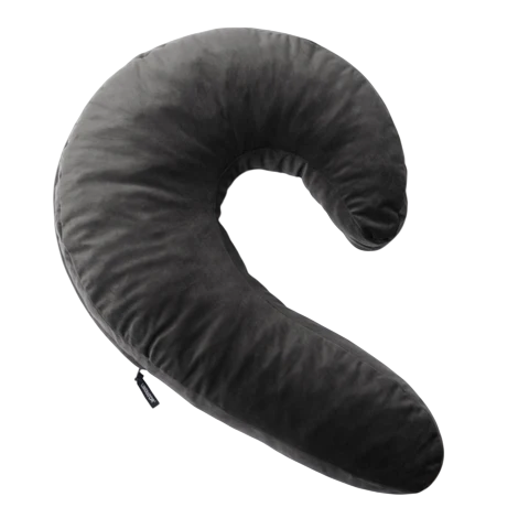 Liberator Lune Side Snuggle Pillow with Palm Vibe, Black - L3643