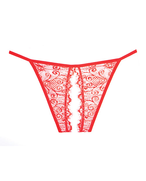 Adore Lace Enchanted Belle Panty Red O/S by Adore