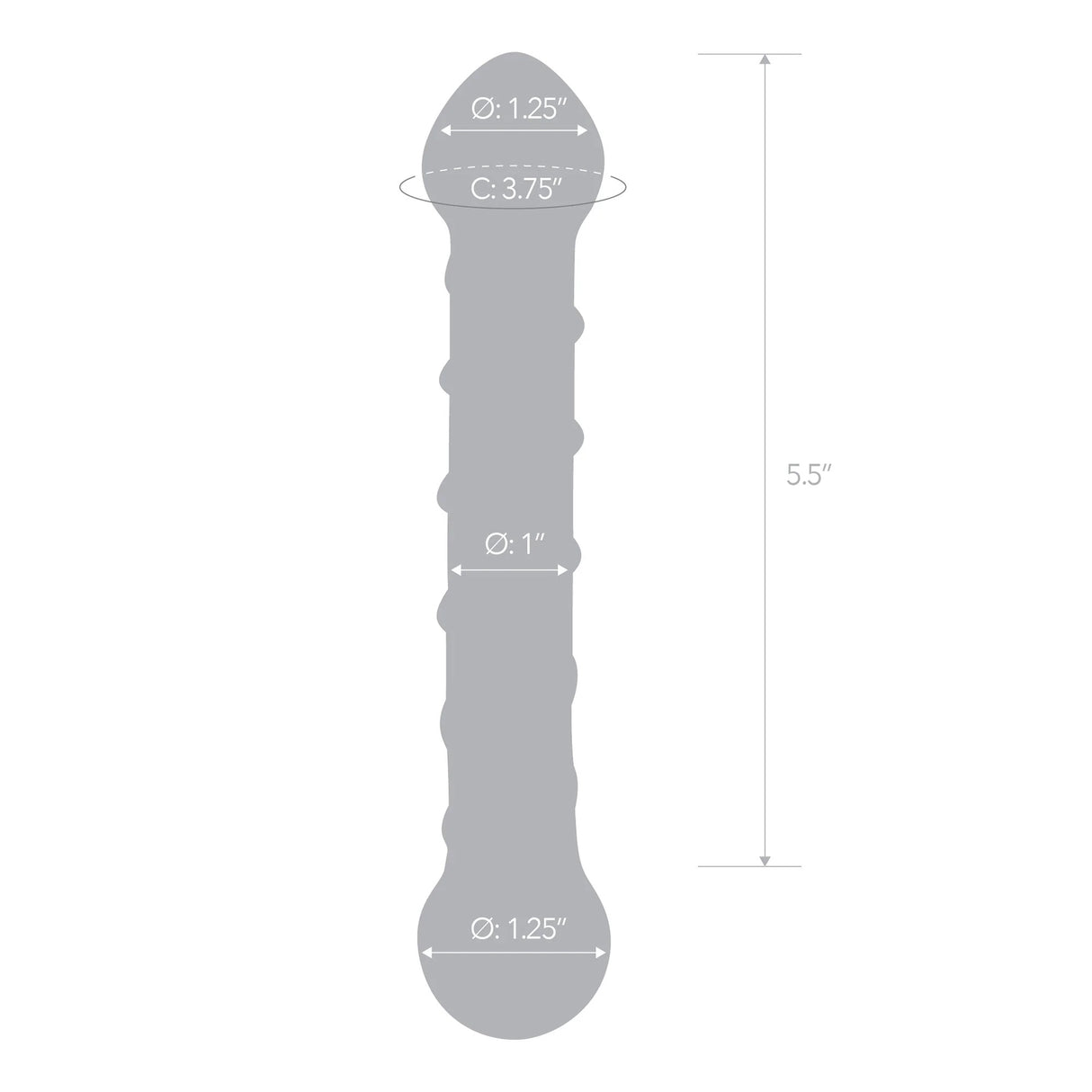 Electric Novelties 6.5 Inch Spiral Glass Dildo — Handblown Borosilicate - GLAS-150