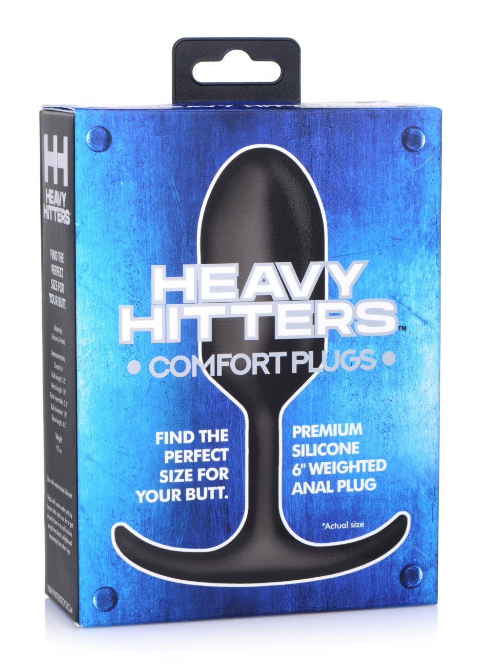 Premium Silicone Weighted Anal Plug - Large - image 5