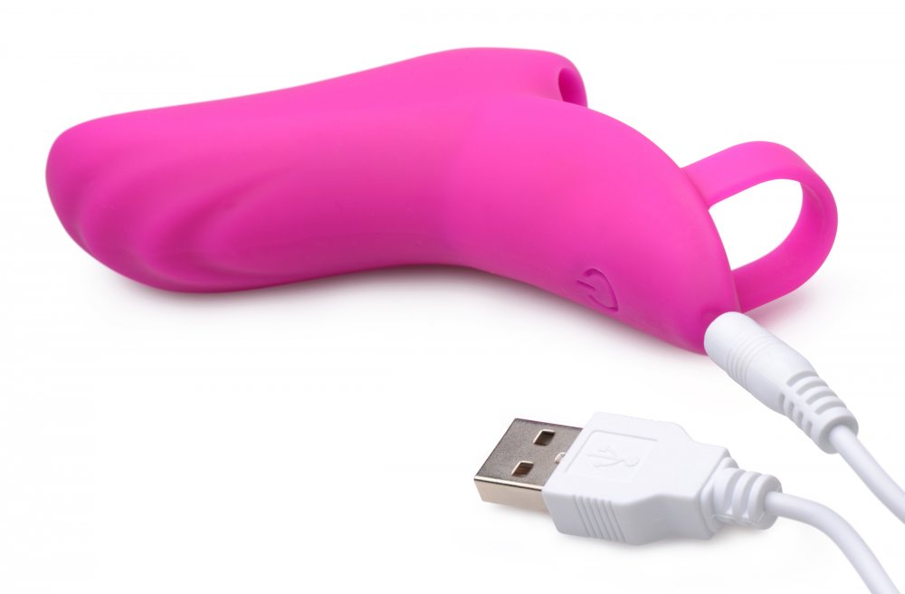 7X Finger Bang Her Pro Silicone Vibrator - Pink - image 5