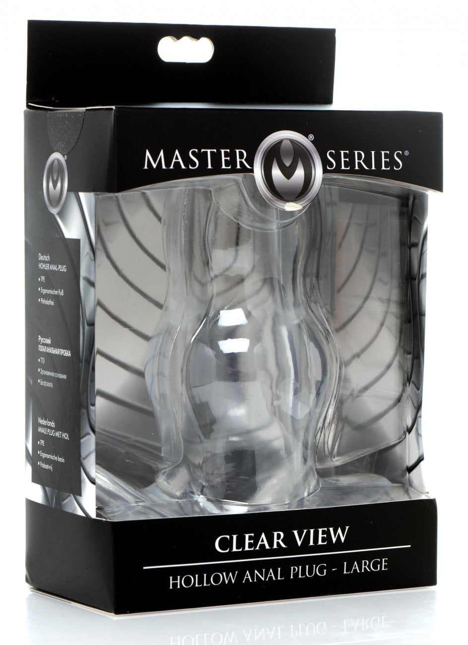 Clear View Hollow Anal Plug - Large - image 3