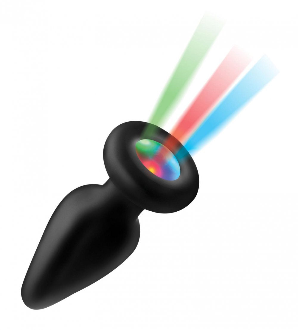 Light Up Silicone Anal Plug - Medium - image 2