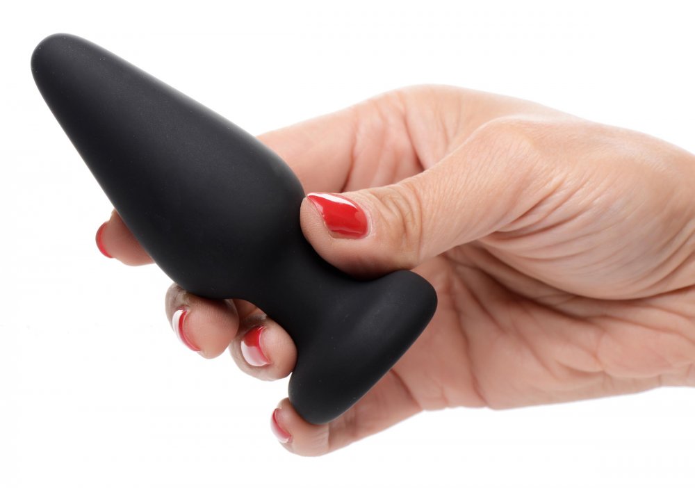 Light Up Silicone Anal Plug - Medium - image 3