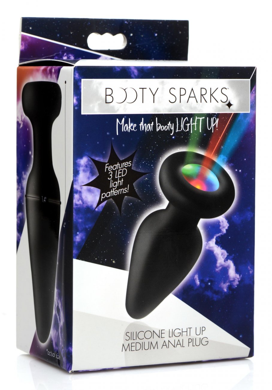 Light Up Silicone Anal Plug - Medium - image 4