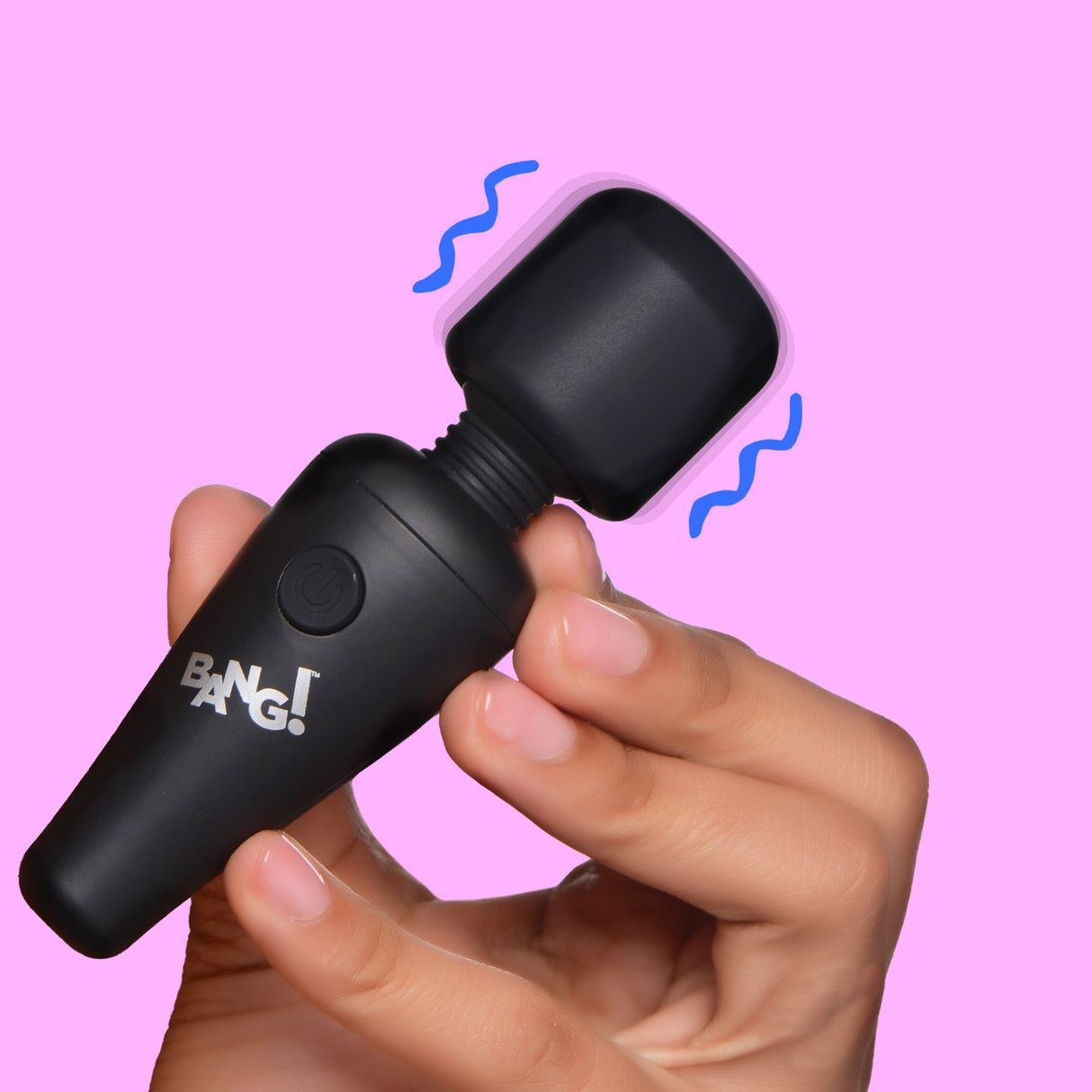 Bang! 10X Silicone Mini Wand — 4.3in, Black, USB Rechargeable - 848518044983