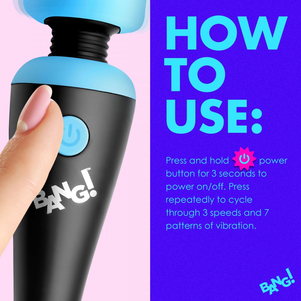 10X Ultra Powerful Silicone Mini Wand - Blue - image 6