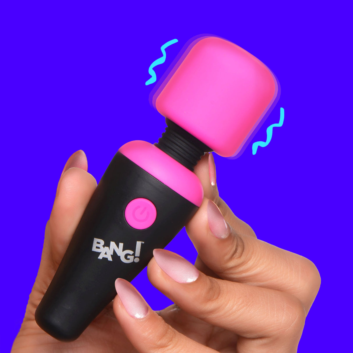 Bang! 10X Silicone Mini Wand — 4.3in, Black, USB Rechargeable - 848518044983