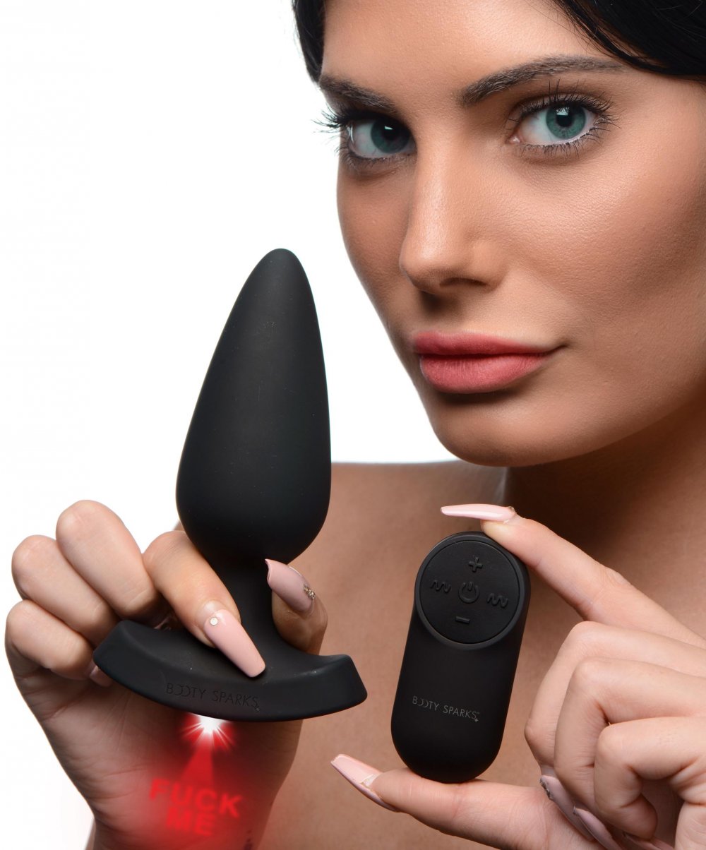 28X Laser Fuck Me Silicone Anal Plug with Remote Control - Large - image 2