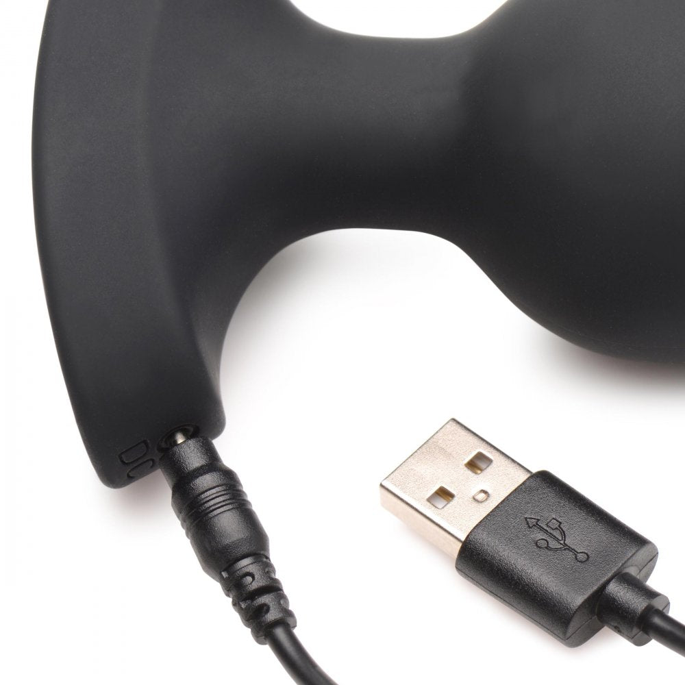 28X Laser Fuck Me Silicone Anal Plug with Remote Control - Large - image 4